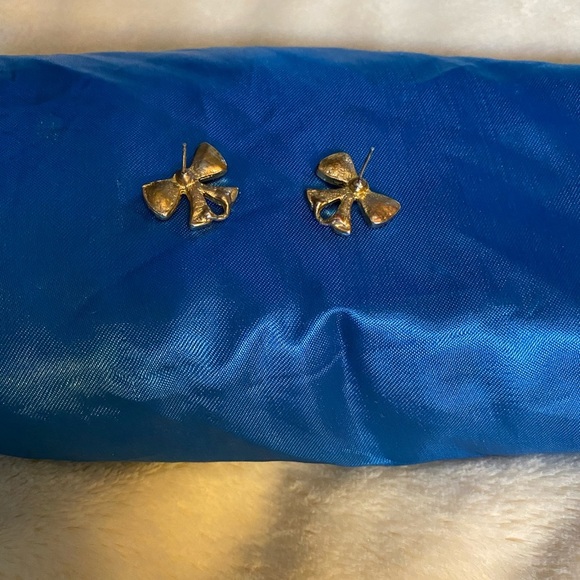 Christmas Bow Earrings - Picture 3 of 4